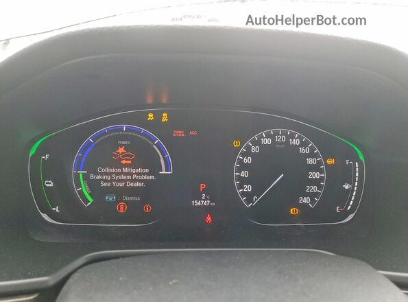 1HGCV3F90LA800058 2020 HONDA ACCORD Black Instrument cluster view