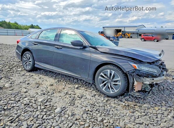 1HGCV3F92JA008412 2018 HONDA ACCORD Gray Առջևի աջ