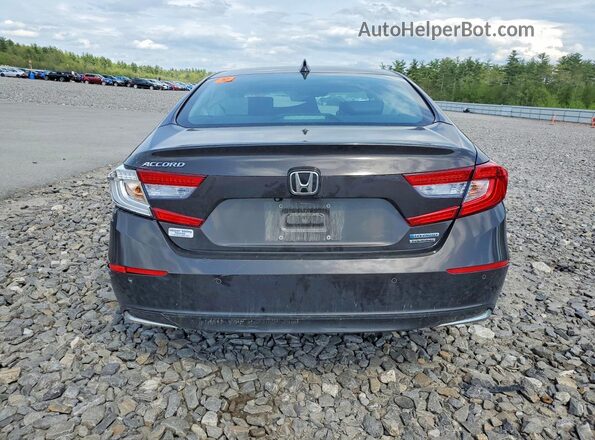 1HGCV3F92JA008412 2018 HONDA ACCORD Gray Հետևի տեսք