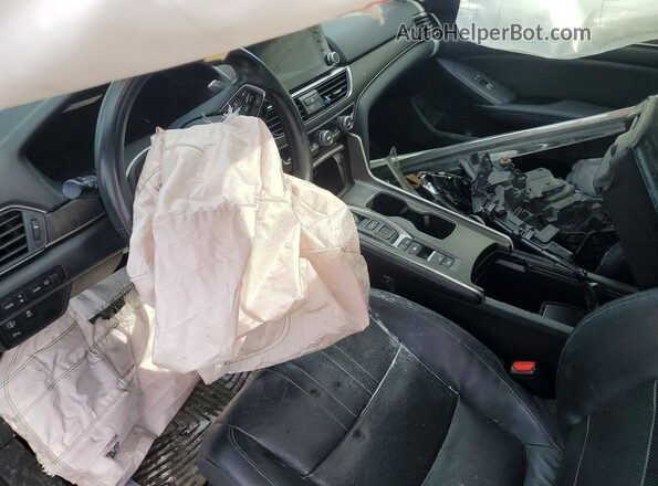 1HGCV3F92JA008412 2018 HONDA ACCORD Gray Առջևի վահանակի տեսք