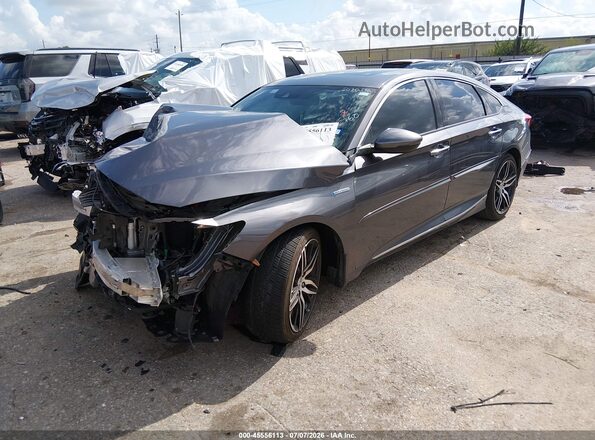 1HGCV3F92NA016760 2022 HONDA ACCORD Gray Przód lewy