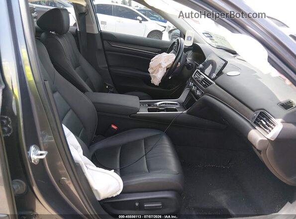 1HGCV3F92NA016760 2022 HONDA ACCORD Gray Widok wnętrza z przodu