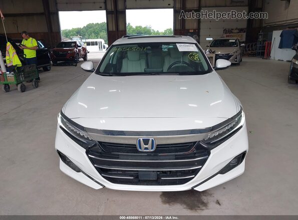 1HGCV3F92NA031307 2022 HONDA ACCORD White Widok z przodu