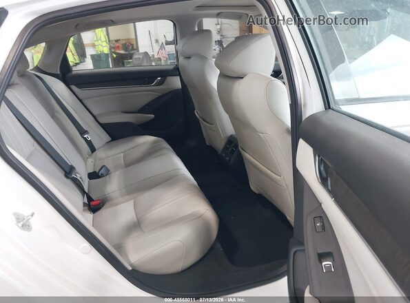 1HGCV3F92NA031307 2022 HONDA ACCORD White Widok naklejki z numerem VIN