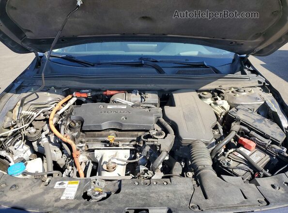 1HGCV3F93JA011478 2018 HONDA ACCORD Gray Սալոնի հետևի տեսք
