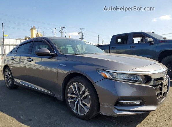 1HGCV3F93JA011478 2018 HONDA ACCORD Gray Առջևի աջ