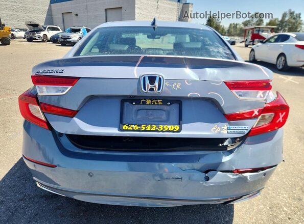 1HGCV3F93NA016413 2022 HONDA ACCORD Gray Հետևի տեսք