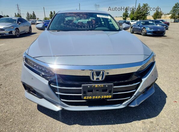 1HGCV3F93NA016413 2022 HONDA ACCORD Gray Դիմացի տեսք
