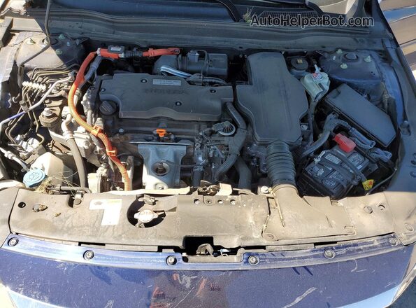 1HGCV3F94JA006242 2018 HONDA ACCORD Blue Vista interior trasera
