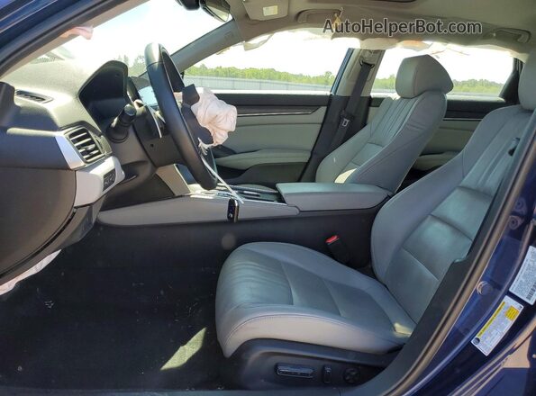1HGCV3F94JA006242 2018 HONDA ACCORD Blue Vista interior delantera