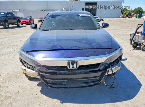 1HGCV3F94JA006242 2018 HONDA ACCORD Blue Vista frontal
