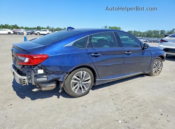 1HGCV3F94JA006242 2018 HONDA ACCORD Blue Trasero derecho