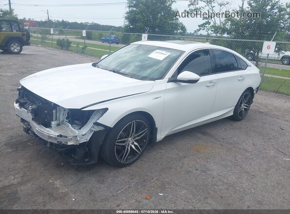 1HGCV3F94NA005212 2022 HONDA ACCORD White წინა მარცხენა ხედი სამი მეოთხედიდან