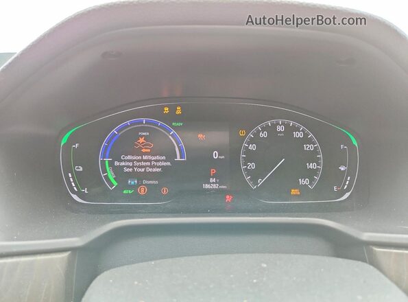 1HGCV3F95MA010823 2021 HONDA ACCORD Black ხელსაწყოთა პანელის ხედი