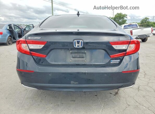 1HGCV3F95MA010823 2021 HONDA ACCORD Black უკანა ხედი