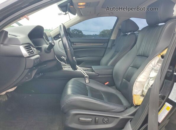 1HGCV3F95MA010823 2021 HONDA ACCORD Black წინა სალონის ხედი