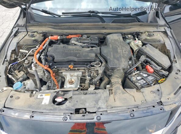 1HGCV3F95MA010823 2021 HONDA ACCORD Black უკანა სალონის ხედი