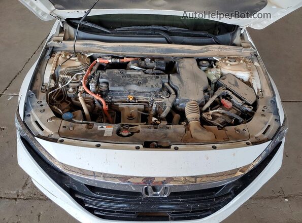 1HGCV3F97KA015776 2019 HONDA ACCORD White Սալոնի հետևի տեսք