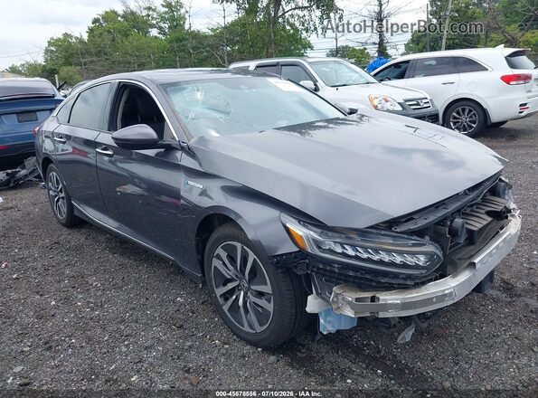 1HGCV3F98KA006522 2019 HONDA ACCORD Gray Vista frontal