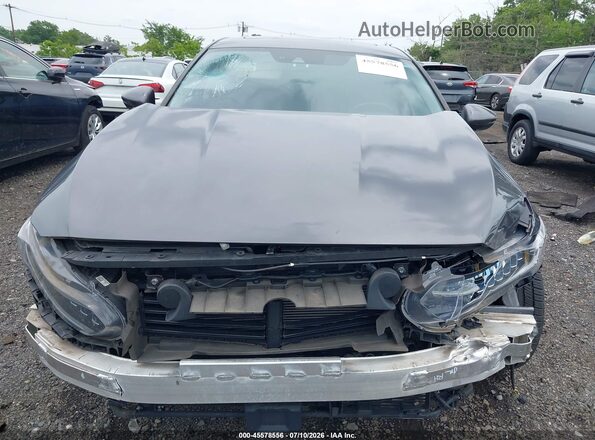 1HGCV3F98KA006522 2019 HONDA ACCORD Gray Vista del cuadro de instrumentos