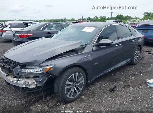 1HGCV3F98KA006522 2019 HONDA ACCORD Gray Vista tres cuartos delantera izquierda