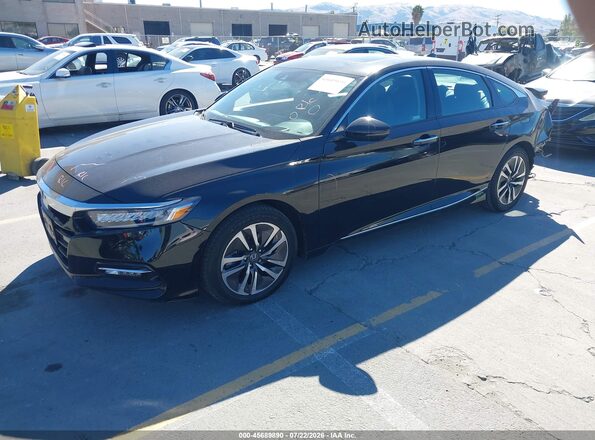1HGCV3F98KA021344 2019 HONDA ACCORD Black Front left