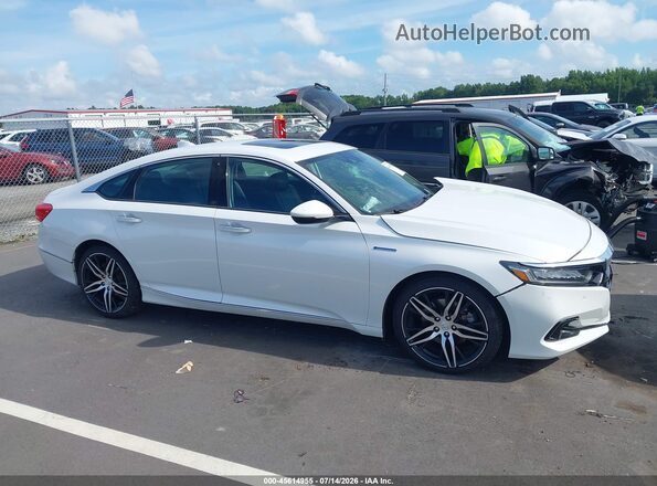 1HGCV3F98MA018642 2021 HONDA ACCORD White Սալոնի հետևի տեսք