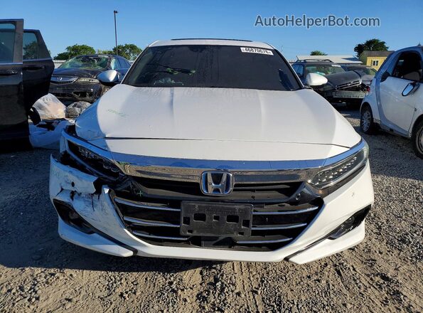 1HGCV3F98NA009540 2022 HONDA ACCORD White Դիմացի տեսք
