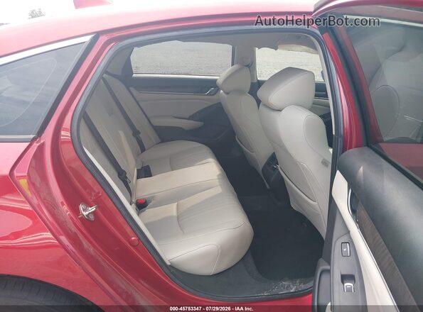 1HGCV3F99KA008120 2019 HONDA ACCORD Red Widok naklejki z numerem VIN