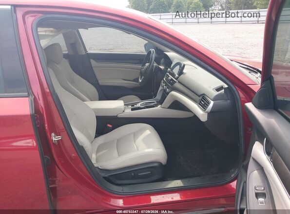 1HGCV3F99KA008120 2019 HONDA ACCORD Red Widok wnętrza z przodu