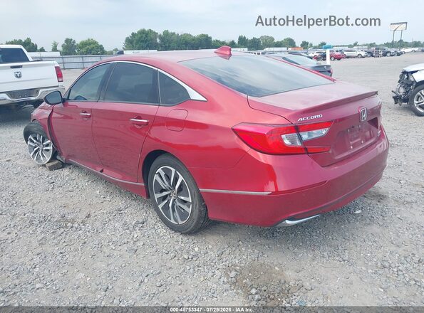1HGCV3F99KA008120 2019 HONDA ACCORD Red Tył lewy