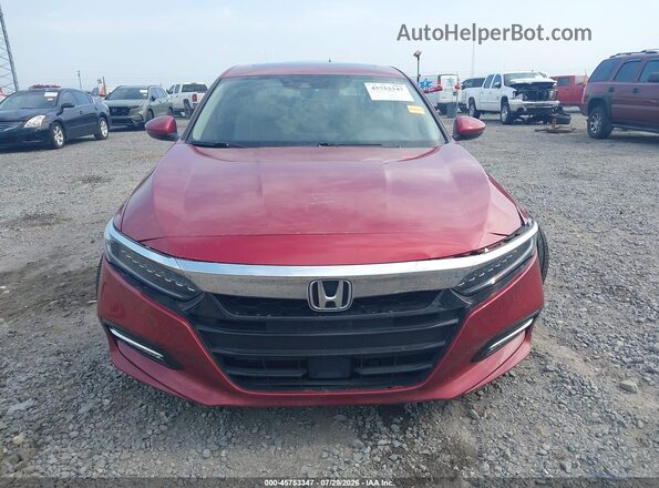 1HGCV3F99KA008120 2019 HONDA ACCORD Red Widok zestawu wskaźników
