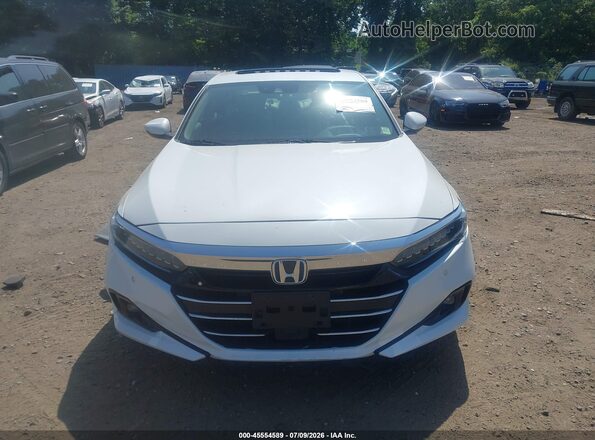 1HGCV3F99NA017596 2022 HONDA ACCORD White Instrument cluster view