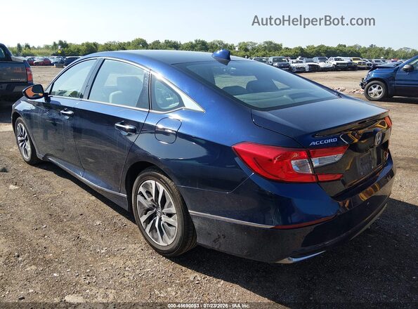 1HGCV3F9XKA015237 2019 HONDA ACCORD Blue Հետևի ձախ