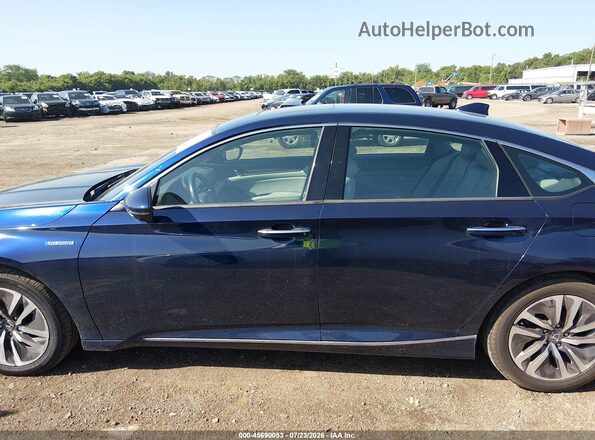 1HGCV3F9XKA015237 2019 HONDA ACCORD Blue Սալոնի 360 աստիճան տեսք