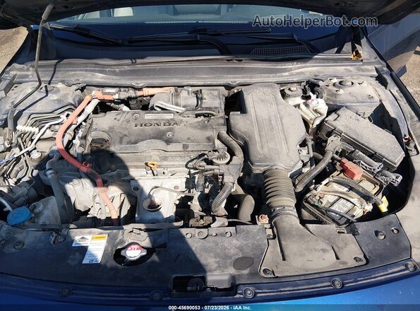 1HGCV3F9XKA015237 2019 HONDA ACCORD Blue Հետևի տեսք