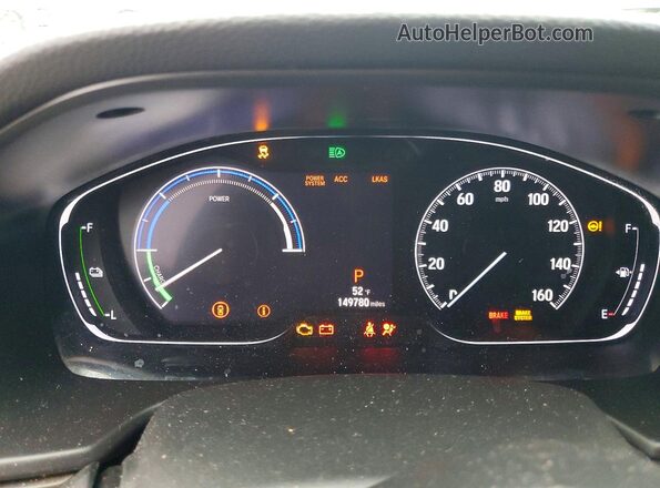 1HGCV3F9XLA009889 2020 HONDA ACCORD White Widok zestawu wskaźników