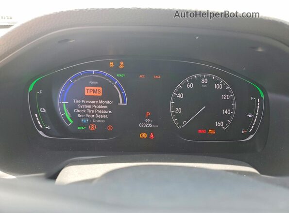 1HGCV3F9XLA011870 2020 HONDA ACCORD Silver Вид щитка приладів