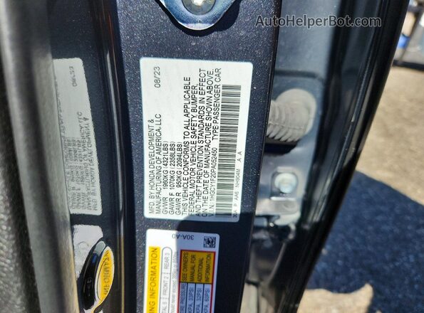 1HGCY1F20PA052450 2023 HONDA ACCORD Gray Widok komory silnika
