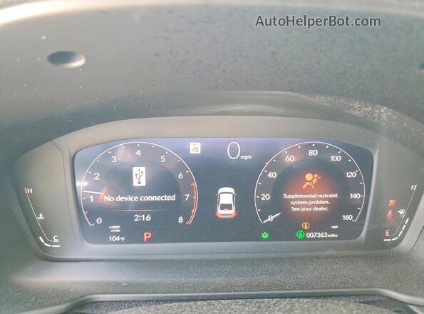 1HGCY1F20SA025547 2025 HONDA ACCORD Gray ხელსაწყოთა პანელის ხედი