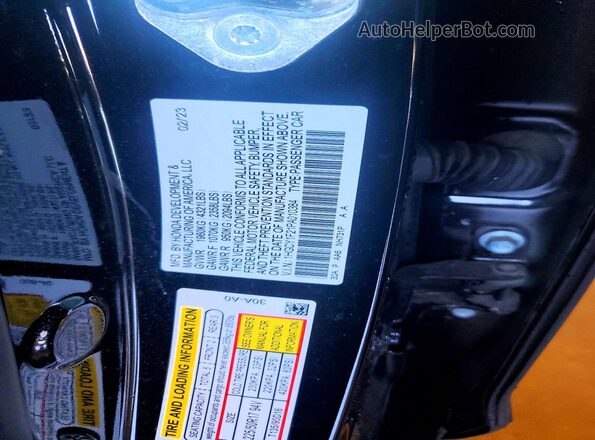 1HGCY1F21PA010384 2023 HONDA ACCORD Black Engine compartment view