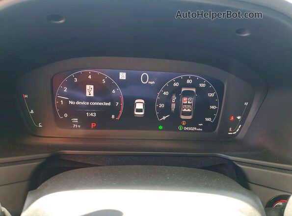 1HGCY1F21PA016122 2023 HONDA ACCORD Silver Սարքավորումների վահանակի տեսք