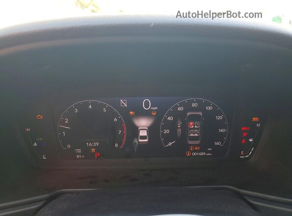 1HGCY1F21SA078077 2025 HONDA ACCORD Белый Вид щитка приборов