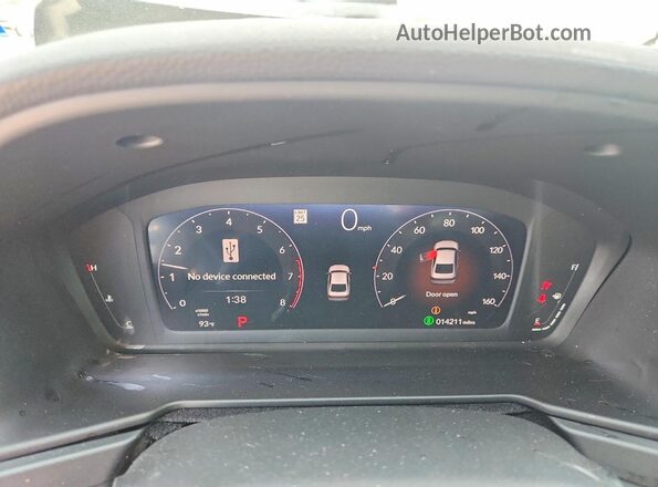 1HGCY1F22SA079187 2025 HONDA ACCORD Black Widok zestawu wskaźników