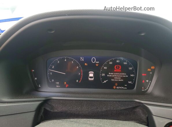 1HGCY1F22SA091131 2025 HONDA ACCORD Black Вид щитка приладів