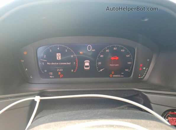1HGCY1F23SA045288 2025 HONDA ACCORD Gray Widok zestawu wskaźników