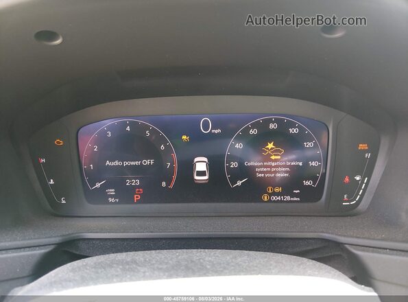 1HGCY1F24PA010654 2023 HONDA ACCORD Gray Widok tylnych siedzeń