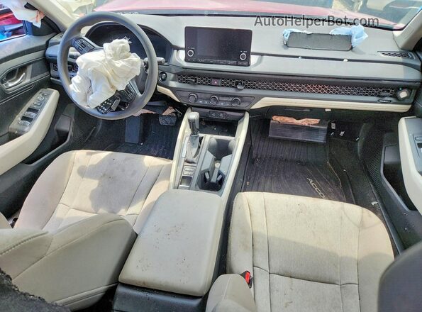 1HGCY1F24SA089834 2025 HONDA ACCORD Красный Вид панели приборов