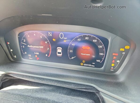 1HGCY1F25PA030444 2023 HONDA ACCORD White Սարքավորումների վահանակի տեսք