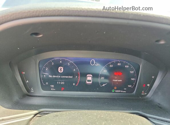 1HGCY1F25RA083308 2024 HONDA ACCORD Charcoal Вид щитка приладів